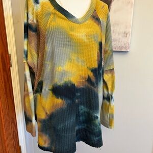 Tie-Dye Long Sleeve Top